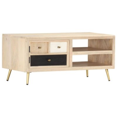 Vidaxl table basse 90x45x40 cm bois de manguier massif 286523
