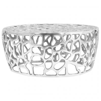 Vidaxl - Table basse Aluminium moul&eacute; 70 x 30 cm Argent&eacute; Argent