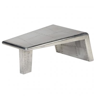 Vidaxl table basse aviator style d'avion vintage aluminium 246362