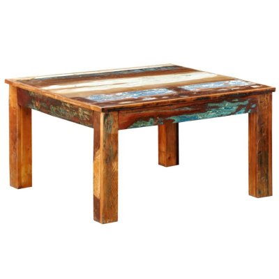 Vidaxl - Table basse carr&eacute;e Bois de r&eacute;cup&eacute;ration Brun