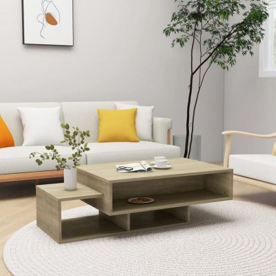 Vidaxl table basse ch&ecirc;ne sonoma 105x55x32 cm agglom&eacute;r&eacute;