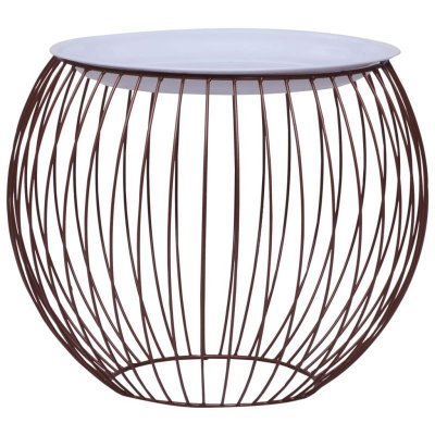 Vidaxl table basse dor&eacute; &oslash; 51 cm 287659
