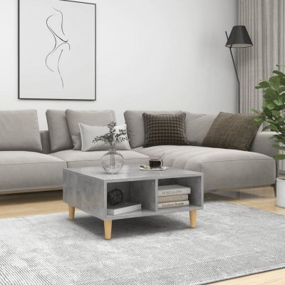 Vidaxl table basse gris b&eacute;ton 60x60x30 cm agglom&eacute;r&eacute;