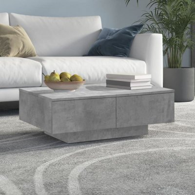 Vidaxl - Table basse Gris b&eacute;ton 90x60x31 cm Agglom&eacute;r&eacute; Gris b&eacute;ton