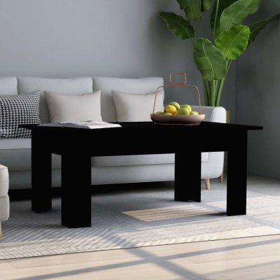 Vidaxl table basse noir 100 x 60 x 42 cm agglom&eacute;r&eacute; 801180