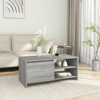 Vidaxl table basse sonoma gris 102x50x45 cm bois d'ing&eacute;nierie