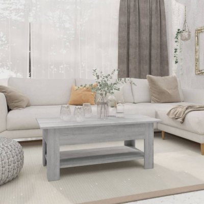 Vidaxl - Table basse Sonoma gris 102x55x42 cm Agglom&eacute;r&eacute;