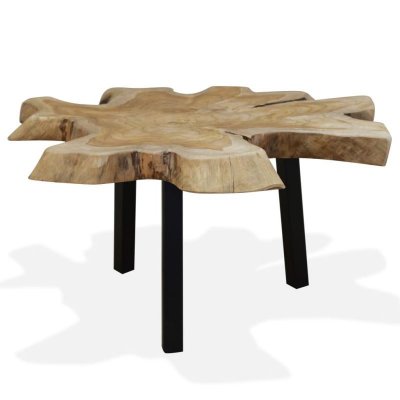 Vidaxl - Table basse Teck authentique 80 x 70 x 38 cm Brun