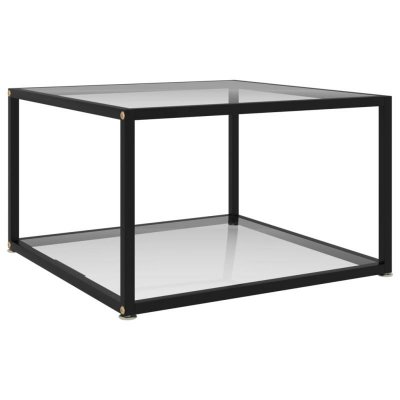 Vidaxl - Table basse Transparent 60x60x35 cm Verre tremp&eacute; Transparent