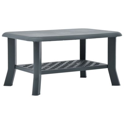 Vidaxl table basse vert 90 x 60 x 46 cm plastique 48794
