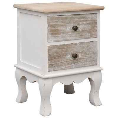 Vidaxl table de chevet 35x30x50 cm bois de paulownia 284064