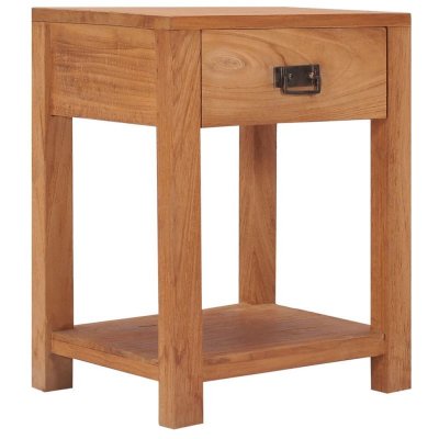 Vidaxl table de chevet 35x35x50 cm bois de teck solide 287231