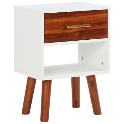 Vidaxl table de chevet bois d'acacia massif 40x30x57 cm 245739