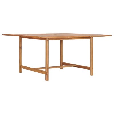 VIDAXL  - Table de jardin 150x150x76 cm Bois de teck solide n/a