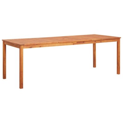 Vidaxl table de jardin 215x90x74 cm bois d'acacia massif 45963