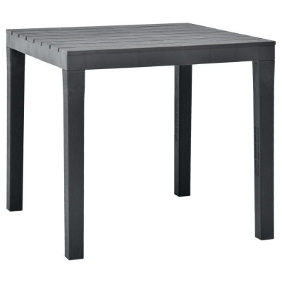 VIDAXL  - Table de jardin Anthracite 78x78x72 cm Plastique Anthracite
