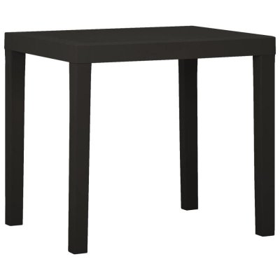VIDAXL  - Table de jardin Anthracite 79x65x72 cm Plastique Anthracite