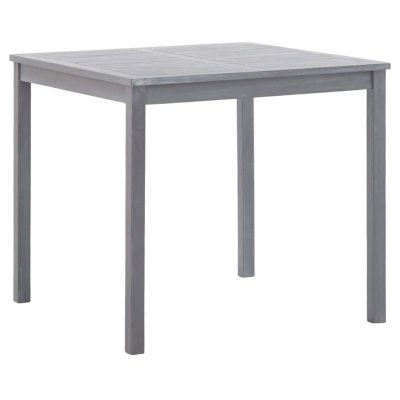 VIDAXL  table de jardin gris 80x80x74 cm bois d'acacia massif 46324