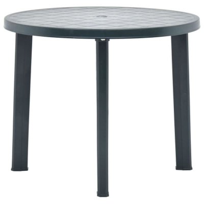 VIDAXL  table de jardin vert 89 cm plastique 48806