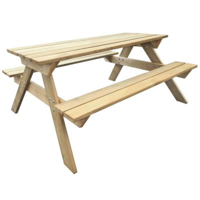 VIDAXL  table de pique-nique en bois 150 x 135 x 71,5 cm 41725