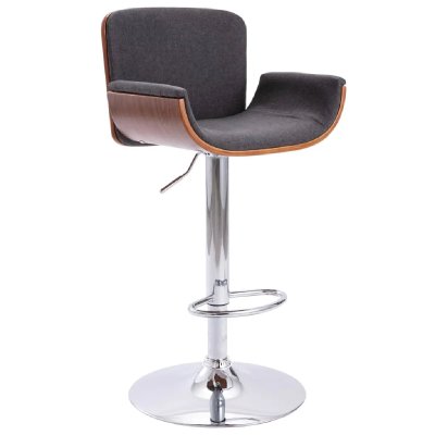 Vidaxl - Tabouret de bar Gris Tissu marron fonc&eacute; et gris