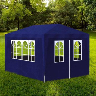 VIDAXL  - Tente de r&eacute;ception 3 x 4 m Bleu Bleu