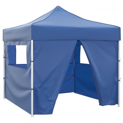 VIDAXL  - Tente pliable avec 4 parois Bleu 3 x 3 m n/a