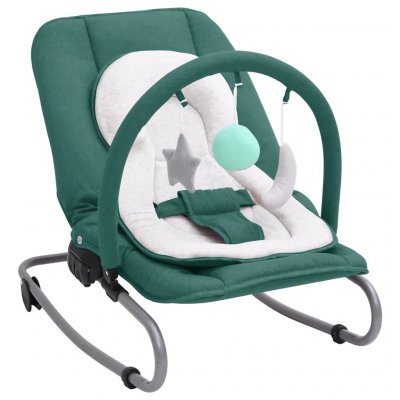 VIDAXL  - Transat pour b&eacute;b&eacute; Vert Acier Vert
