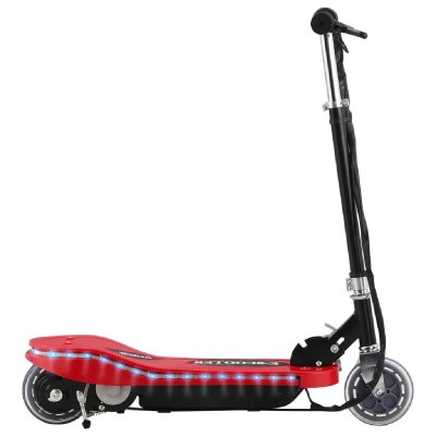 VIDAXL  trottinette &eacute;lectrique avec led 120 w rouge 91959