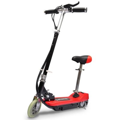 VIDAXL  trottinette &eacute;lectrique avec si&egrave;ge 120 w rouge 90310