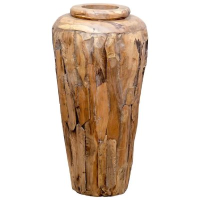 VIDAXL  vase de d&eacute;coration 40 x 80 cm bois de teck solide 285210