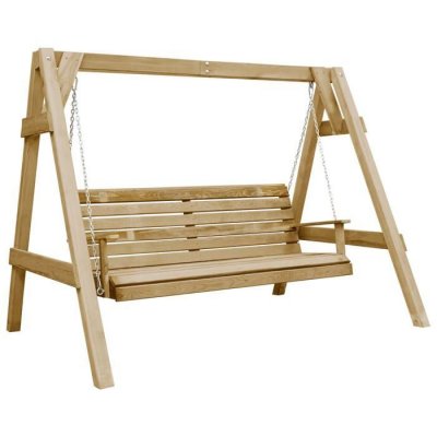 VIDAXL   Balancelle de jardin Bois de pin impr&eacute;gn&eacute; 205x150x157 cm