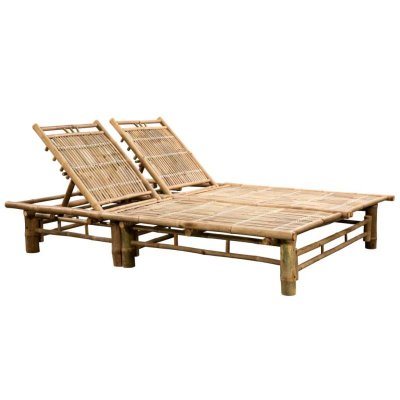VIDAXL   Chaise longue pour 2 personnes Bambou