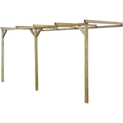 VIDAXL   Pergola &agrave; appentis 2 x 4 x 2,2 m Bois