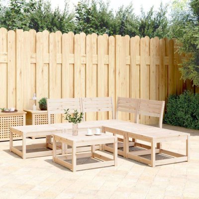 VIDAXL   Salon de jardin 5 pcs bois de pin massif Bois