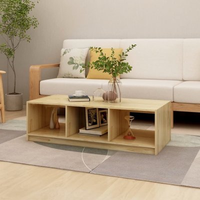 Vidaxl vidaXL Table basse 110x50x34 cm Bois de pin massif
