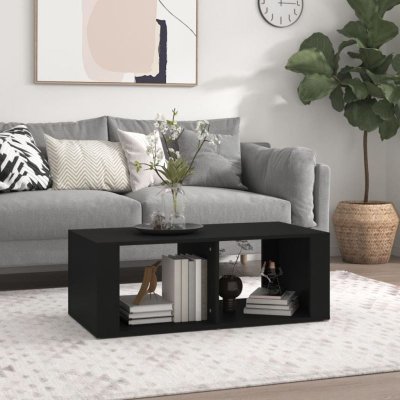Vidaxl vidaXL Table basse Noir 100x50x36 cm Bois d'ing&eacute;nierie