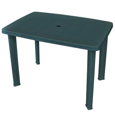 VIDAXL   Table de jardin Vert 101 x 68 x 72 cm Plastique