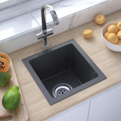 VIDAXL  - vier de cuisine fait main Noir Acier inoxydable