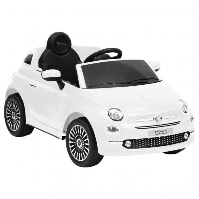 VIDAXL  - Voiture &eacute;lectrique pour enfants Fiat 500 Blanc Blanc