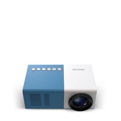 PRIXTON Vid&eacute;oprojecteur Cin&eacute;ma Mini Bleu - Full HD - LED - 900 Lumens - 320x240 - Qvga