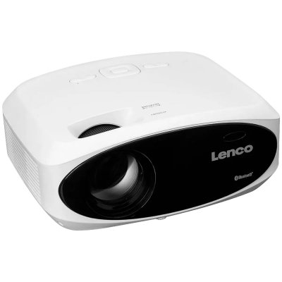 LENCO Vid&eacute;oprojecteur Full HD lumineux et net avec 250 lumens,projection de 510 cm  LPJ-900WH Blanc