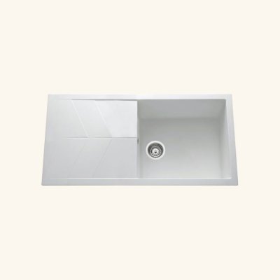 EWI Vier granit blanc  nova 1 grand bac 1 &eacute;gouttoir - blanc