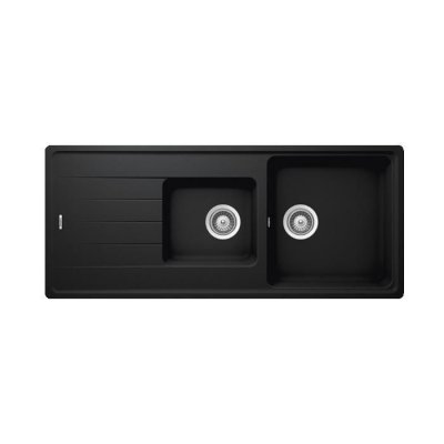 SCHOCK Vier granit noir  element 2 bacs 1 &eacute;gouttoir - noir