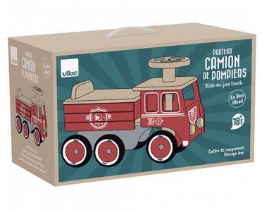 VILAC  Pompiers Porteur Camion A partir de 18 mois-1126R, 1126R