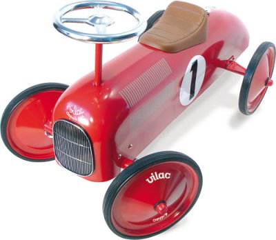 VILAC  - Porteur voiture vintage rouge