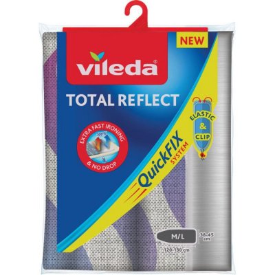 VILEDA  Total Reflect 163263 Ironing Board Cover 120x38 Cm Gris