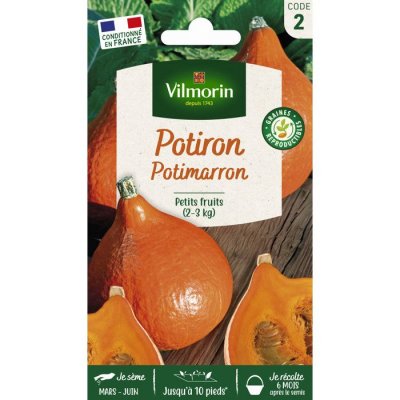 VILMORIN  3486845 Pack De Graines Potiron Potimarron