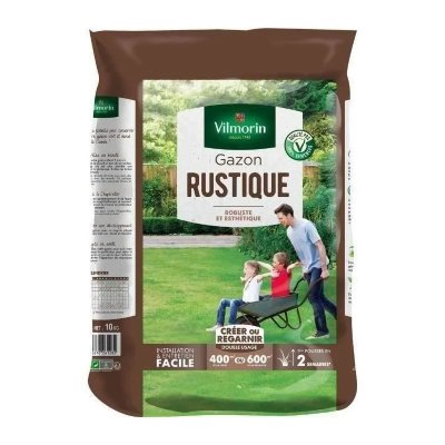 VILMORIN  4460417 Gazon Rustique, Vert, 10 kg