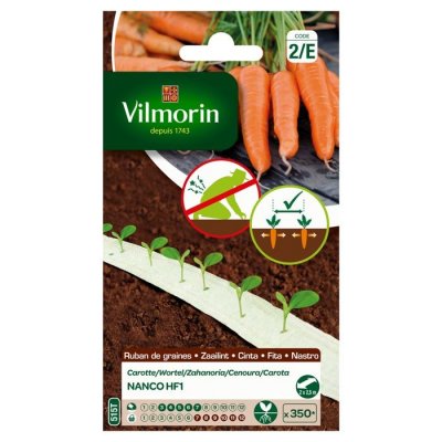 VILMORIN  Ruban graines de Carotte NANCO - 2 x 2,5 m